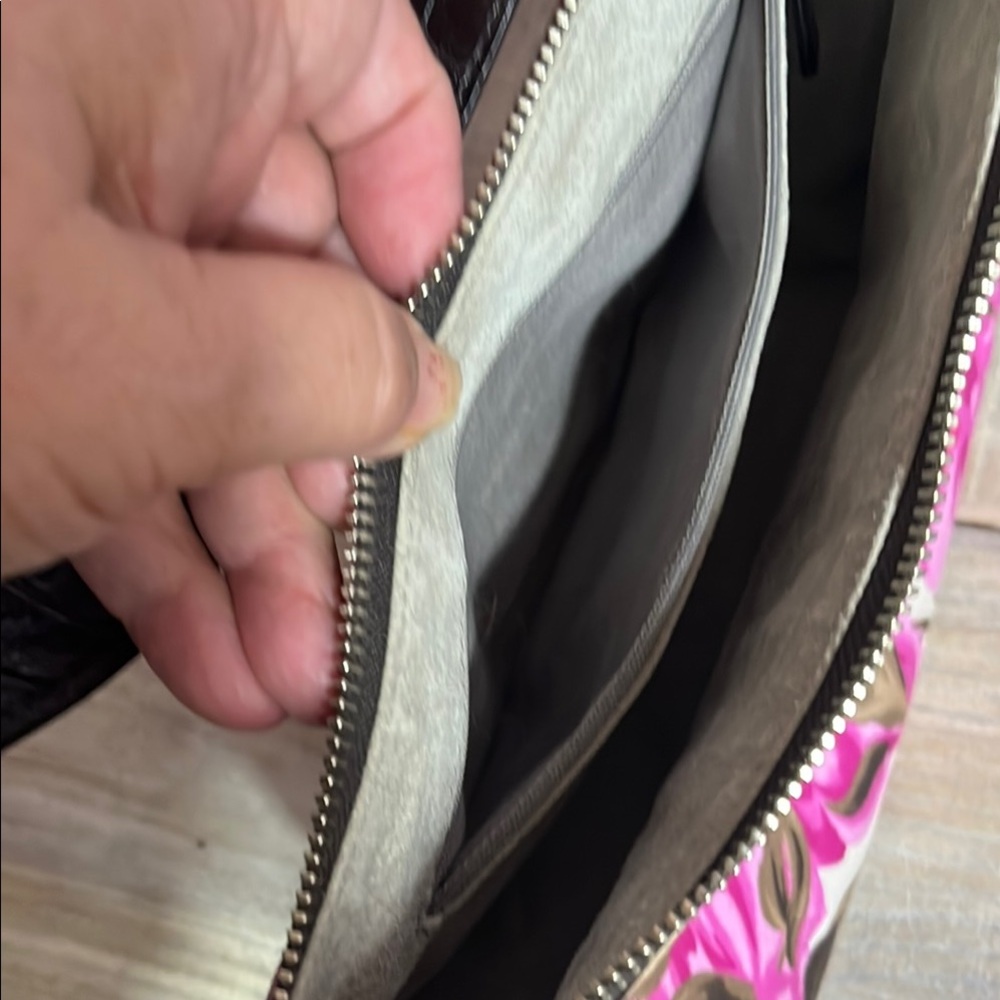 Kate Spade Pink and Brown Shoulder Bag with Botanical Print - Picture 6 of 11